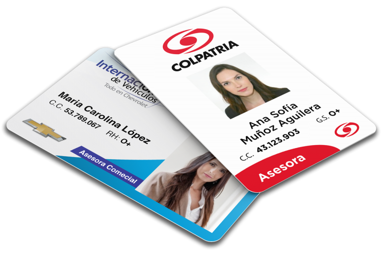 Carnet Empresariales PVC de identificacion - Imagen 2